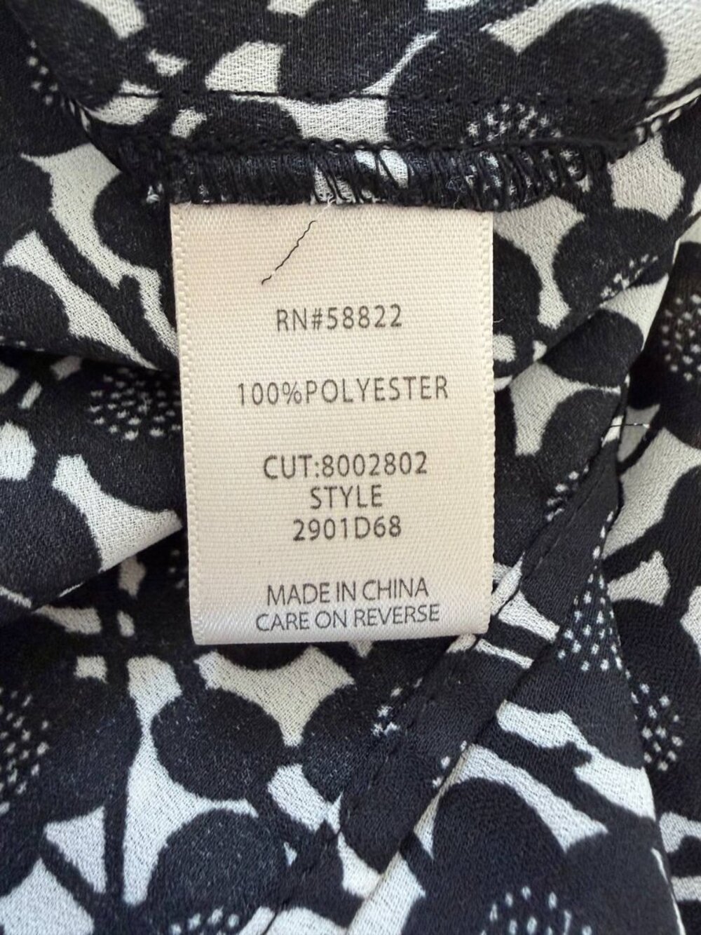 Max Studio London XS Black White Floral Midi Shirt Dress Button Front Belted - Picture 8 of 9